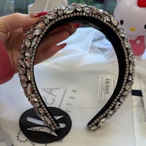 Zara Silver Crystal Headband